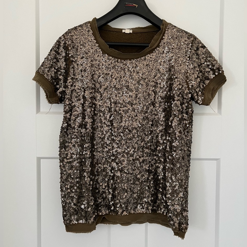 J. Crew sequin top